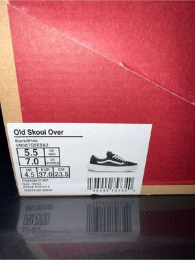 Vans Old Skool Over Black and White Low-Top Sneakers